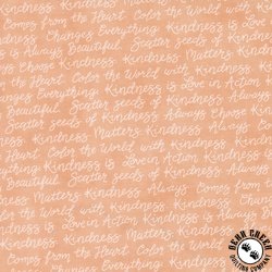 Moda Kindness Kind Words Coral Moda Kindness Kind Words Coral