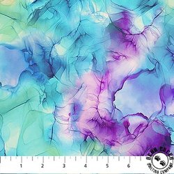 Northcott Infatuation Multi Texture Turquoise/Multi