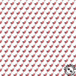 Riley Blake Designs Stars and Stripes Forever Flags White Riley Blake Designs Stars and Stripes Forever Flags White