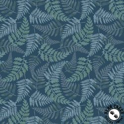 Windham Fabrics Flower Shop Fernery Indigo