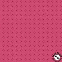 Riley Blake Designs Hydrangeas in the Garden Polka Dots Raspberry/Pearl
