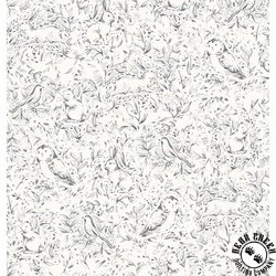 P&B Textiles Forest Fauna 108 Inch Wide Backing Fabric Grey P&B Textiles Forest Fauna 108 Inch Wide Backing Fabric Grey