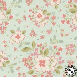 Moda Sunbonnet Pretty Petals Pale Blue Moda Sunbonnet Pretty Petals Pale Blue