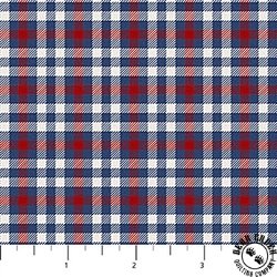 Northcott Cowboy Blues Small Check Cream/Multi Northcott Cowboy Blues Small Check Cream/Multi