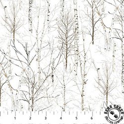 Northcott Naturescapes Wild At Heart Trees White Northcott Naturescapes Wild At Heart Trees White