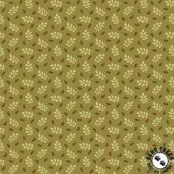 Andover Fabrics Autumn Woods Heartleaf Green Fern