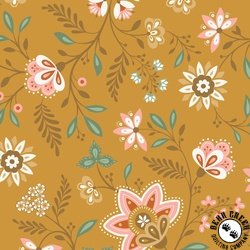 Cloud9 Fabrics Vintage Charm Aurelia Gold/Multi Cloud9 Fabrics Vintage Charm Aurelia Gold/Multi