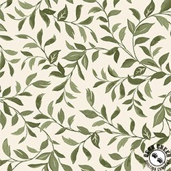 QT Fabrics Dahlia Dreams 108 Inch Wide Backing Fabric Vine Cream/Sage QT Fabrics Dahlia Dreams 108 Inch Wide Backing Fabric Vine Cream/Sage
