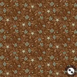 Andover Fabrics Always and Forever Brocade Chocolate
