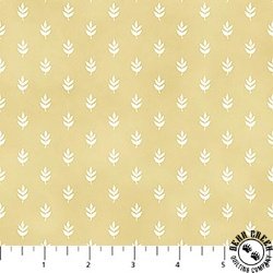 Figo Fabrics Tiny Waddles Leaf Gold
