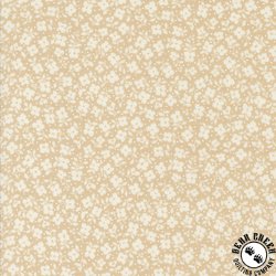 Moda Dainty Meadow Tossed Petals Wheat