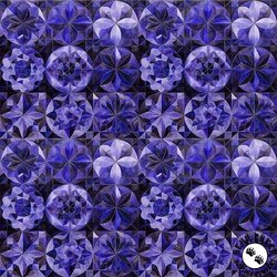 QT Fabrics Solstice Kaleidoscope Packed Circles Violet