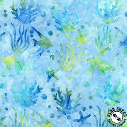 Riley Blake Designs Expressions Batiks Toes in the Sand Sea Life Coastal Shimmer