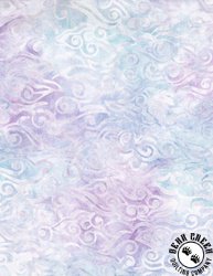 Wilmington Prints Violet Crush Batiks Swirling Waves Cream/Pink