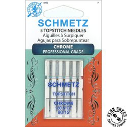 Schmetz Topstitch Chrome Needles #80/12