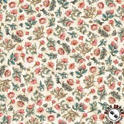 QT Fabrics Serenity Lotus Flower Toss Oatmeal QT Fabrics Serenity Lotus Flower Toss Oatmeal