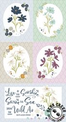 Moda Seaglass Summer Panel Oyster Moda Seaglass Summer Panel Oyster