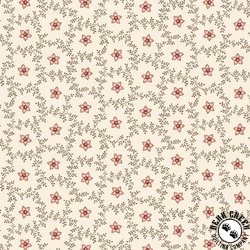 Marcus Fabrics Evelyn's Hope Chest Star Flower Cream