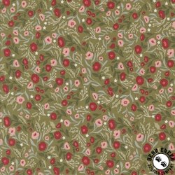 Moda Berry And Pine Christmas Posies Sage Moda Berry And Pine Christmas Posies Sage