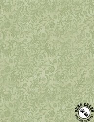 Wilmington Prints Fleur Amour Damask Green