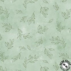 P&B Textiles Floral Chic Tonal Tossed Leaves Sage Green P&B Textiles Floral Chic Tonal Tossed Leaves Sage Green