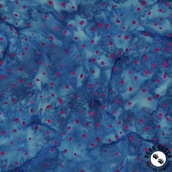 Anthology Fabrics Nouveau Batik Ditzy Dots Blue