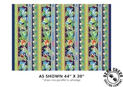 Benartex Rainforest Glow Stripe Multi Benartex Rainforest Glow Stripe Multi