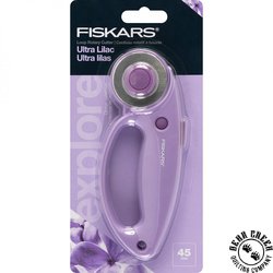 Fiskars Fashion Loop 45mm Rotary Cutter - Ultra Lilac Fiskars Fashion Loop 45mm Rotary Cutter - Ultra Lilac