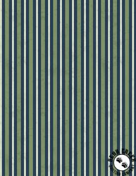 Wilmington Prints Garden Grace Vertical Stripe Navy