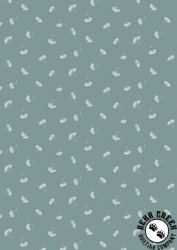 Lewis and Irene Fabrics The Water Gardens Ginko Cascade Dusky Teal Lewis and Irene Fabrics The Water Gardens Ginko Cascade Dusky Teal