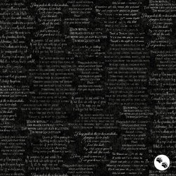 P&B Textiles Hocus Pocus Spooky Text Black