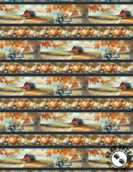 Wilmington Prints Glorious Fall Border Stripe