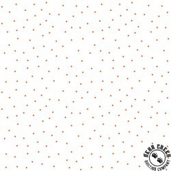 Maywood Studio Kimberbell Basics Tiny Dots White/Orange Maywood Studio Kimberbell Basics Tiny Dots White/Orange
