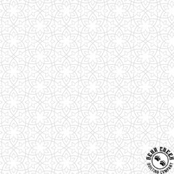 Blank Quilting Morning Mist IX Star Tile White on White Blank Quilting Morning Mist IX Star Tile White on White