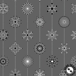 Andover Fabrics Century Prints Deco Frost Snowflakes Sleet