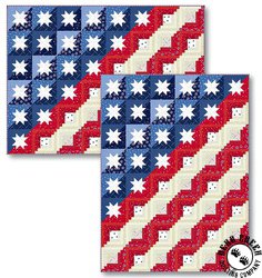 Stars and Stripes Faithful Flag Free Quilt Pattern