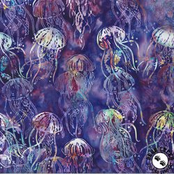 Hoffman Fabrics Jelly Fish Batiks Jelly Fish Agate