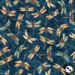 QT Fabrics Serenity Dragonflies Navy QT Fabrics Serenity Dragonflies Navy