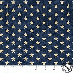 Northcott Stonehenge Stars and Stripes 13 Stars Navy/Cream