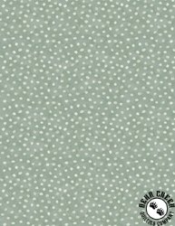 Wilmington Prints Harvest Blooms Dots Sage