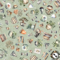 QT Fabrics Home Sweet Home Decor Sage