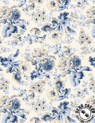 Wilmington Prints Radiance Large Floral Cream