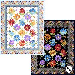 Blooming Day and Night Applique Quilt Pattern