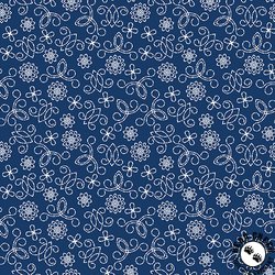 Benartex Among the Wildflowers II Tin Lantern Indigo Benartex Among the Wildflowers II Tin Lantern Indigo
