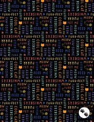 Wilmington Prints Fe-Line Frisky Words All Over Black Wilmington Prints Fe-Line Frisky Words All Over Black