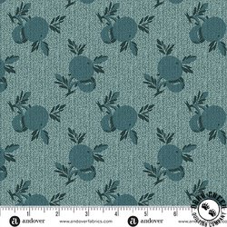 Andover Fabrics Dahlia Crab Apple Denim