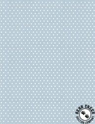 Wilmington Prints Blossom Blues Polka Dots Light Blue