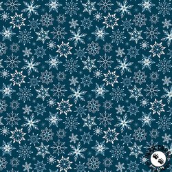 Riley Blake Designs Winter Magic Snowflakes Navy