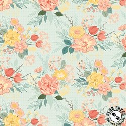 Riley Blake Designs New Beginnings Main Mist Riley Blake Designs New Beginnings Main Mist