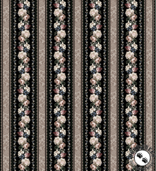 Studio E Fabrics Art of Midnight Border Stripe Midnight/Taupe Studio E Fabrics Art of Midnight Border Stripe Midnight/Taupe